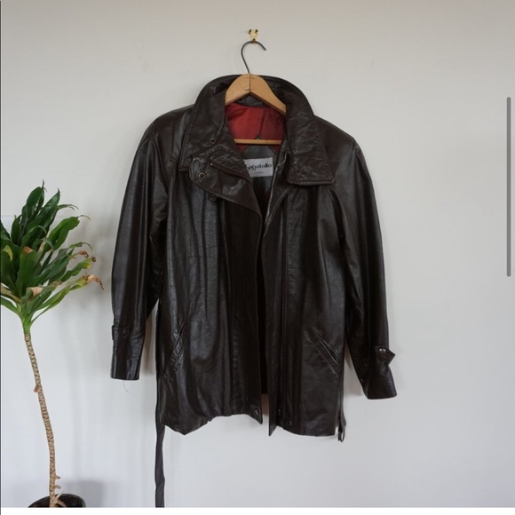 Vintage 1960's Canadian Union Made Leather Jacket - Picture 3 of 15